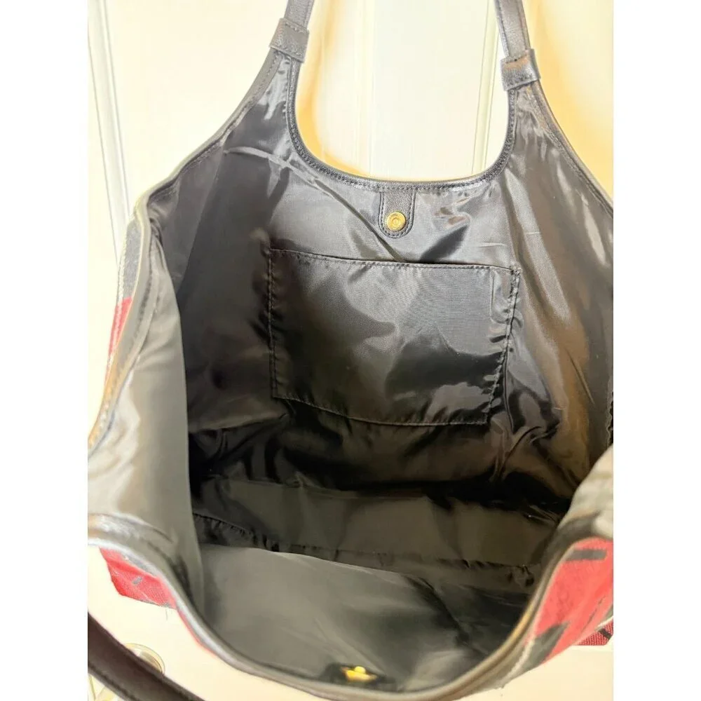 Victoria’s Secret Red & Black Tartan Plaid Tote Bag - Retired EUC
